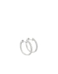 Brown & Co. 18k White Gold 0.50ct Diamond Hoop Earrings