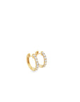 Brown & Co. 18k Yellow Gold 0.75ct Diamond Hoop Earrings