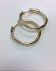 Brown & Co. 18k Yellow Gold 0.35ct Diamond Hoop Earrings