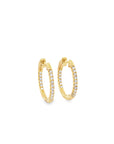 Brown & Co. 18k Yellow Gold 0.35ct Diamond Hoop Earrings