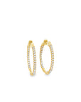 Brown & Co. 18k Yellow Gold 0.50ct Diamond Hoop Earrings