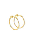 Brown & Co. 18k Yellow Gold 0.50ct Diamond Hoop Earrings