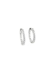 Brown & Co. 18k White Gold 1.55ct Diamond Hoop Earrings