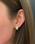 Brown & Co. 18k Yellow Gold 2ct Diamond Hoop Earrings