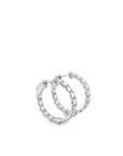 Brown & Co. 18k White Gold 3.50ct Diamond Hoop Earrings