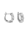 Brown & Co. 18k White Gold 2ct Diamond Hoop Earrings