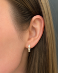 Brown & Co. 18k Yellow Gold Emerald Cut Diamond Earrings