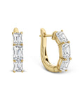 Brown & Co. 18k Yellow Gold Emerald Cut Diamond Earrings