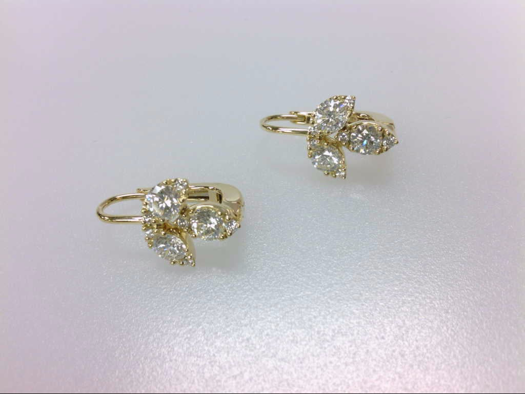Memoire 18k Yellow Gold Diamond Earrings