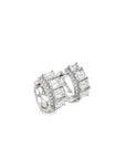 Brown & Co. 18k White Gold Emerald Cut Diamond Earrings