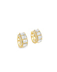 Brown & Co. 18k Yellow Gold Emerald Cut Diamond Earrings