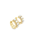 Brown & Co. 18k Yellow Gold Emerald Cut Diamond Earrings