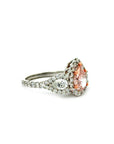 Brown & Co. 18k White Gold Fancy Colored Diamond Ring