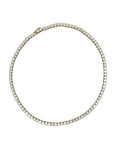 Norman Silverman 18k Yellow Gold Diamond Riviera Necklace