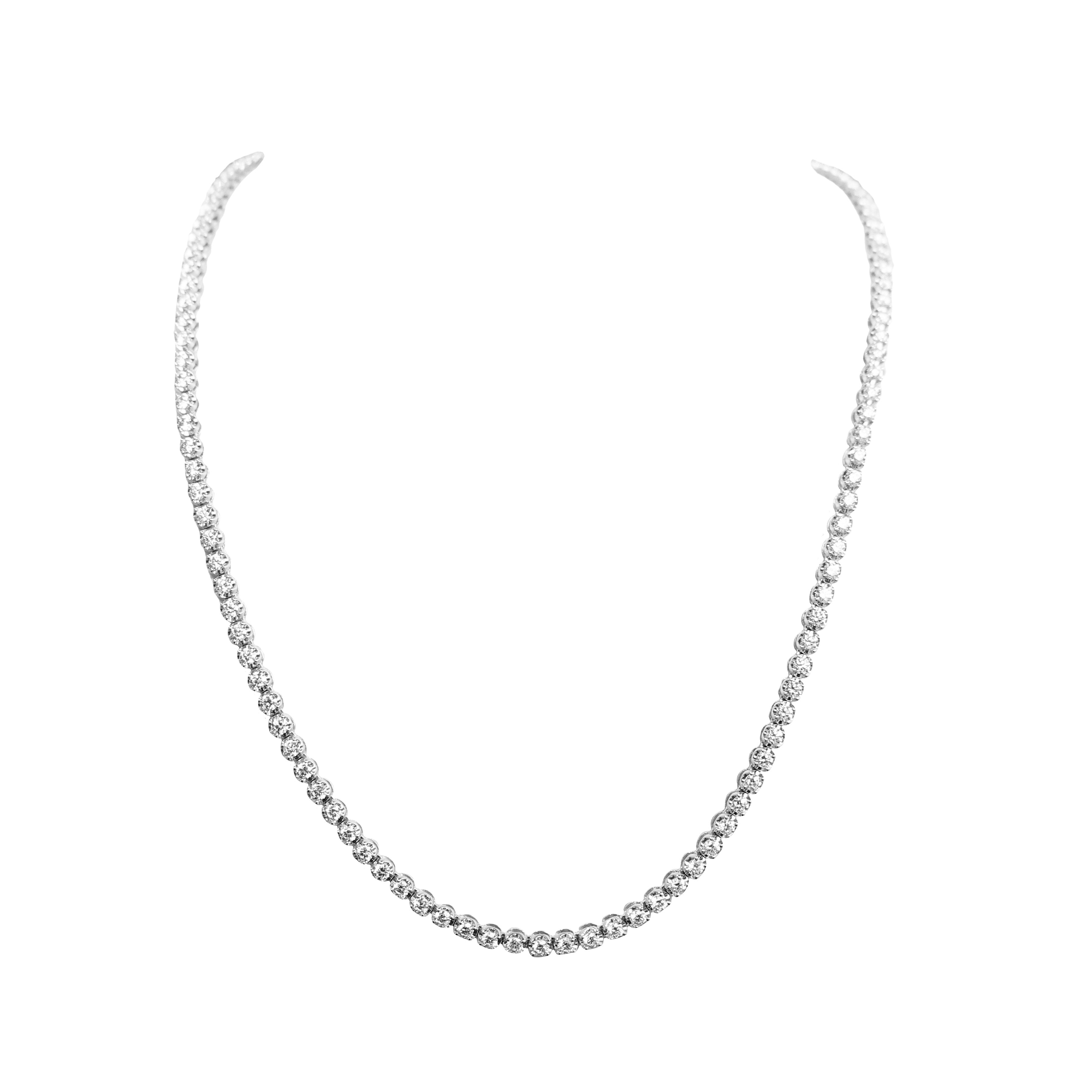 Brown & Co. 18k White Gold Small "Cupcake" Diamond Necklace