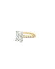 The Jewel 18K Yellow Gold Radiant Cut Engagement Ring