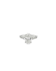 The Grand 18k White Gold Oval Engagement Ring