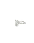 The Grand 18k White Gold Oval Engagement Ring