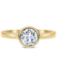 Brown & Co. 18k Yellow Gold Diamond Bezel Ring