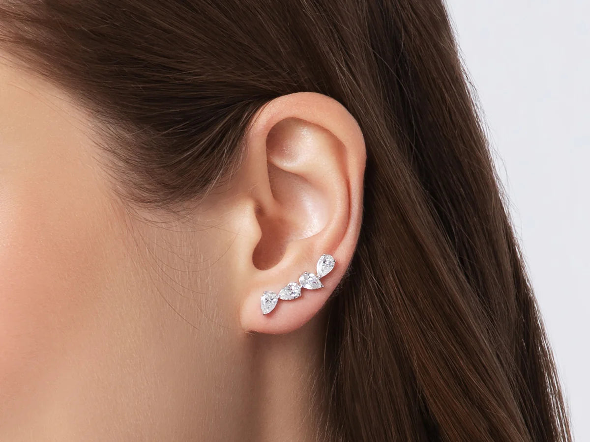 Phillips House Platinum One Of One Diamond Earrings