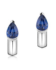 Phillips House 18k Yellow Gold & Platinum One Of One Reversible Diamond & Sapphire Huggies