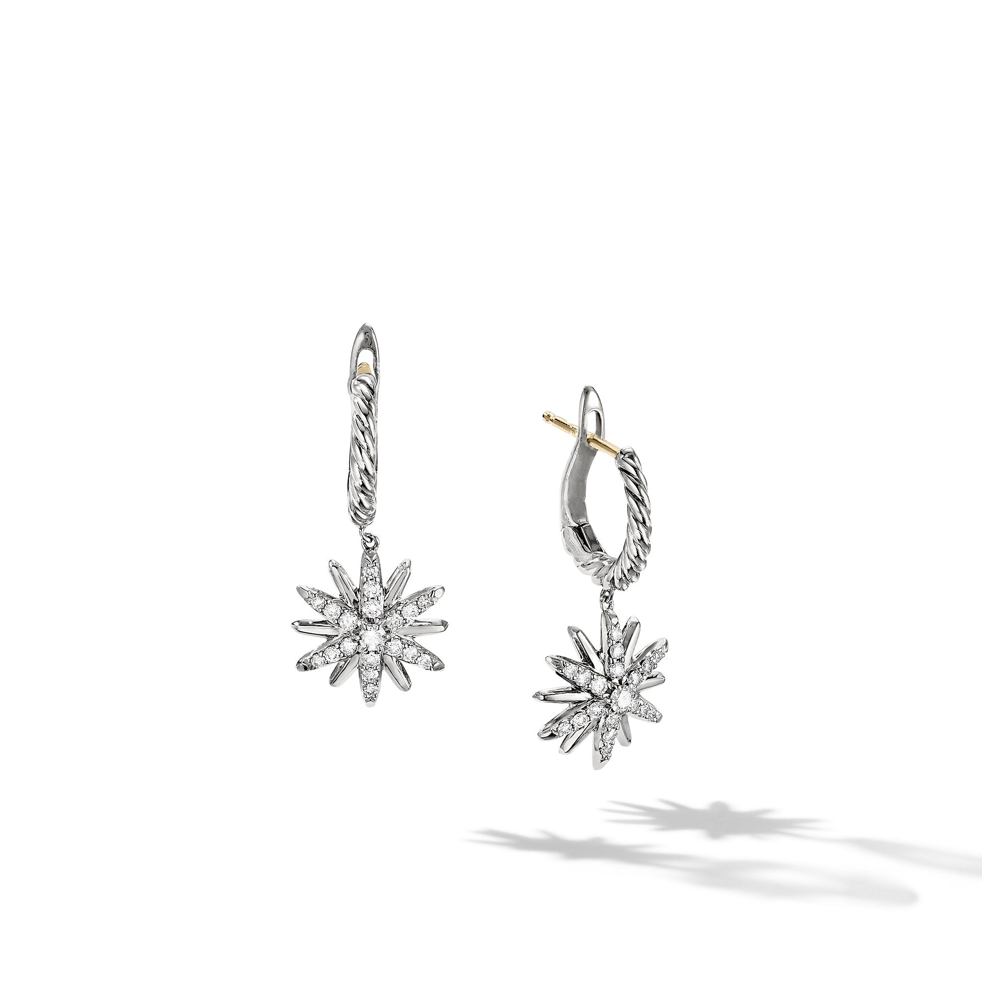 David Yurman Starburst Drop Earrings In Sterling Silver With