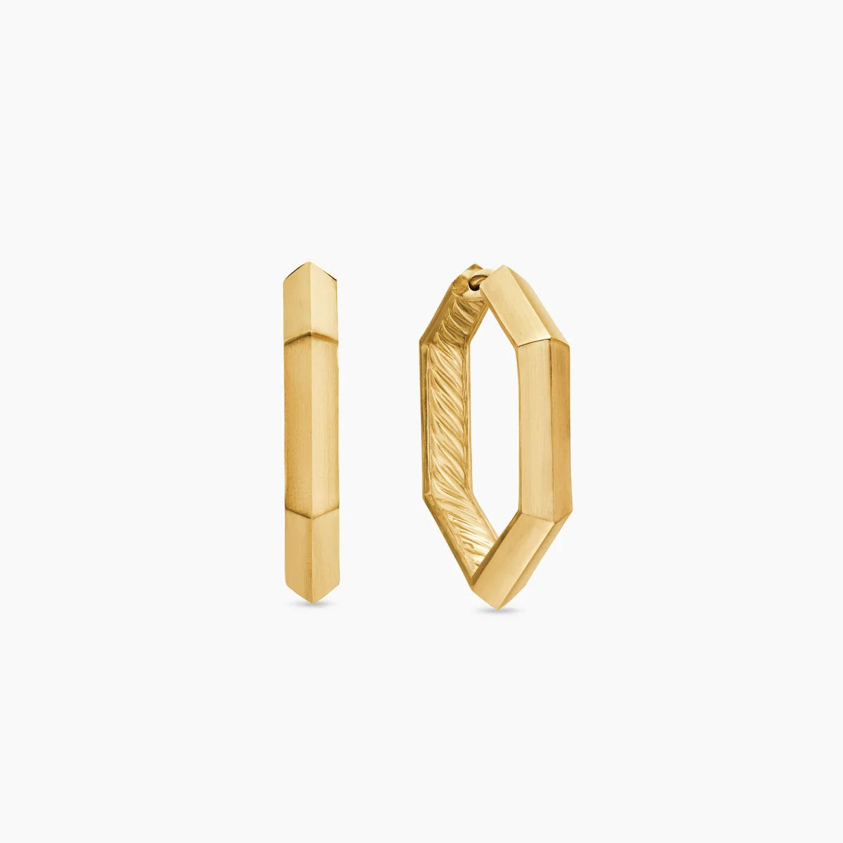 David Yurman Carlyle™ Hoop Earrings In 18k Yellow Gold, 26mm