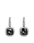 David Yurman Albion® Drop Earrings In Sterling Silver With Black Onyx And Diamonds, 10mm