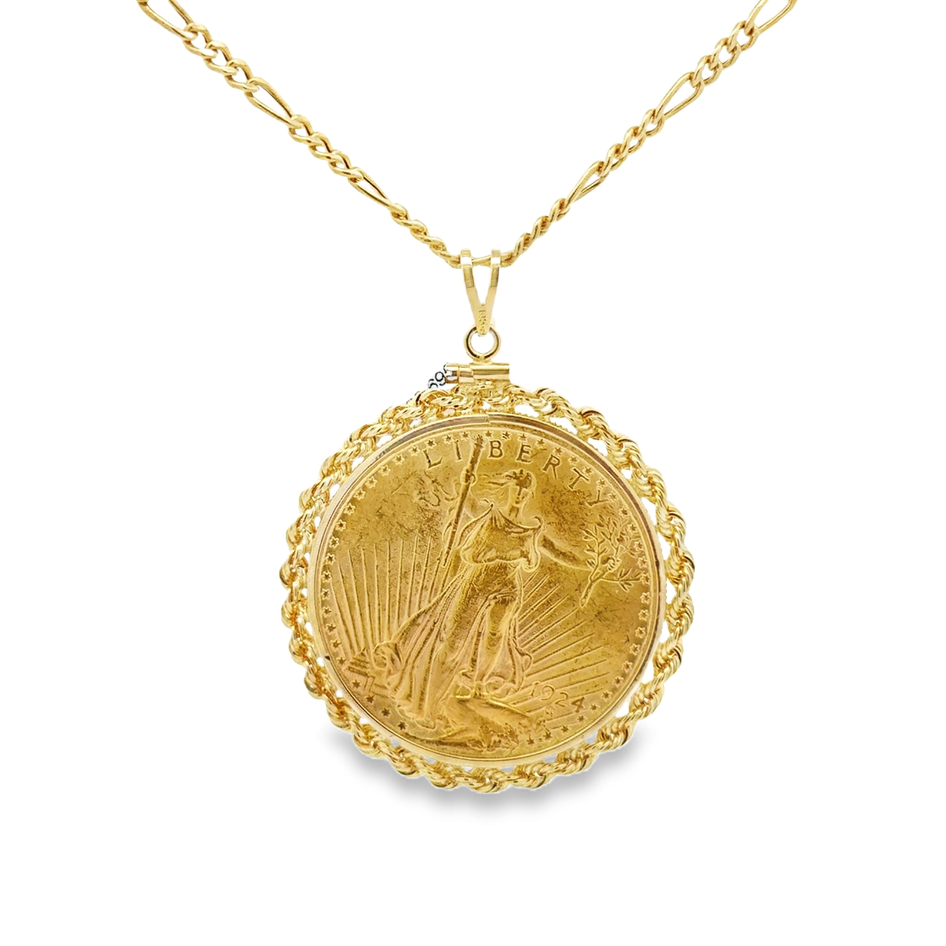 Estate 1924 Liberty Coin Pendant