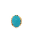 Estate 14k Yellow Gold Sleeping Beauty Turquoise Ring
