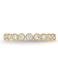 Memoire 18k Yellow Gold Bezel Stackable Band