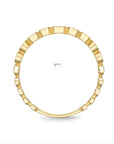 Memoire 18k Yellow Gold Bezel Stackable Band