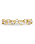 Memoire 18k Yellow Gold Milgrain Stackable Band