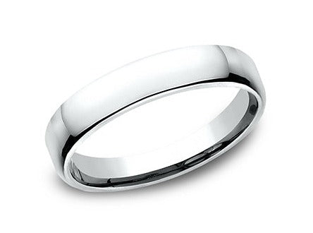 Benchmark 18k White Gold Euro Fit 4.5mm Band