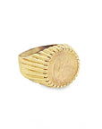 Estate 14k Yellow Gold Coin Ring