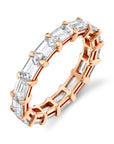 Norman Silverman 18k Rose Gold Diamond Band