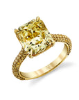 Norman Silverman 18k Yellow Gold Diamond Engagement Ring