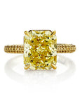Norman Silverman 18k Yellow Gold Diamond Engagement Ring