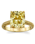 Norman Silverman 18k Yellow Gold Diamond Engagement Ring