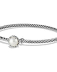 David Yurman Petite Chatelaine Bracelet In Sterling Silver With Pearl, 3mm