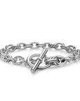 David Yurman Mercer Toggle Chain Bracelet In Sterling Silver With Diamonds, 8mm