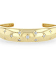 Zoë Chicco 14k Yellow Gold Medium Diamond Star Cuff