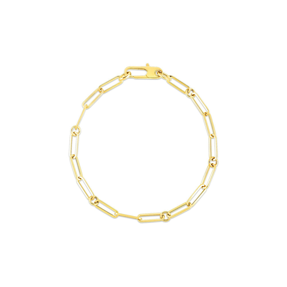 Roberto Coin 18k Yellow Gold Paperclip Bracelet