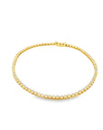 Memoire 18k Yellow Gold Small Bezel Diamond Bracelet