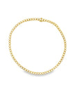 Memoire 18k Yellow Gold Small Bezel Diamond Bracelet