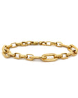 Brown & Co. 14k Yellow Gold Mixed Link Bracelet