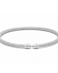 Brown & Co. 14k White Gold Flexible Fluted Bangle
