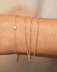 Zoë Chicco 14k Yellow Gold Triple Strand Chain Bracelet