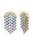 Emily P. Wheeler 18k Yellow Gold Fringe Ombre Sapphire Earrings