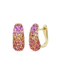 Emily P. Wheeler 18k Yellow Gold Ombre Sapphire Huggie Earrings